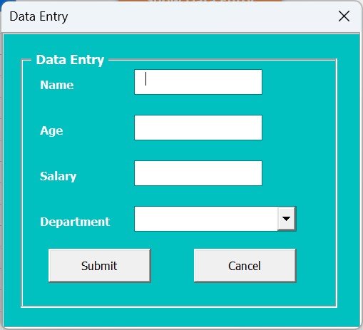 Data Entry form with GPT in Excel VBA