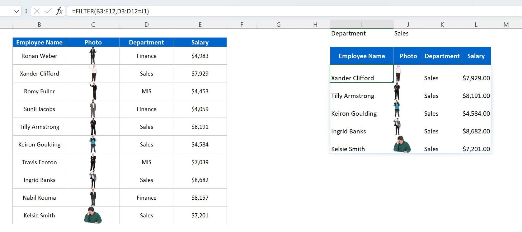 Picture Lookup in Excel