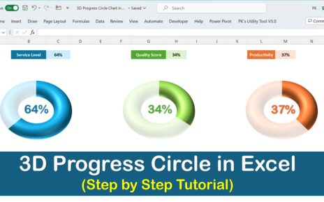 3D Progress Circle in Excel
