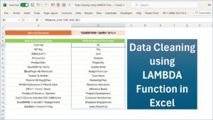Data Cleaning using LAMBDA Function