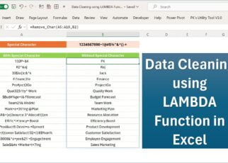 Data Cleaning using LAMBDA Function