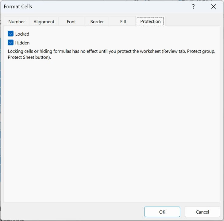 Hide your Excel Formula