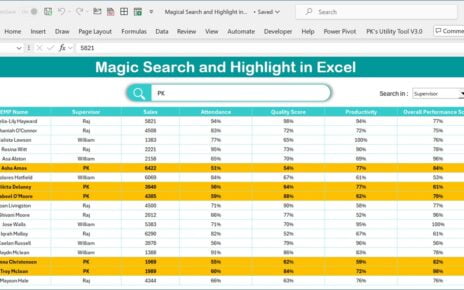 Magic Search and Highlight in Excel