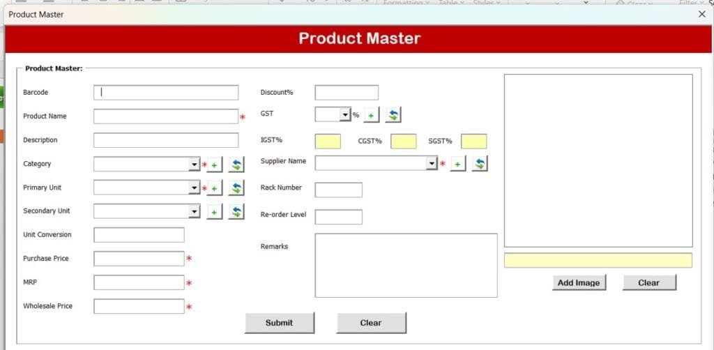 GST Billing Software V1.0 - PK: An Excel Expert