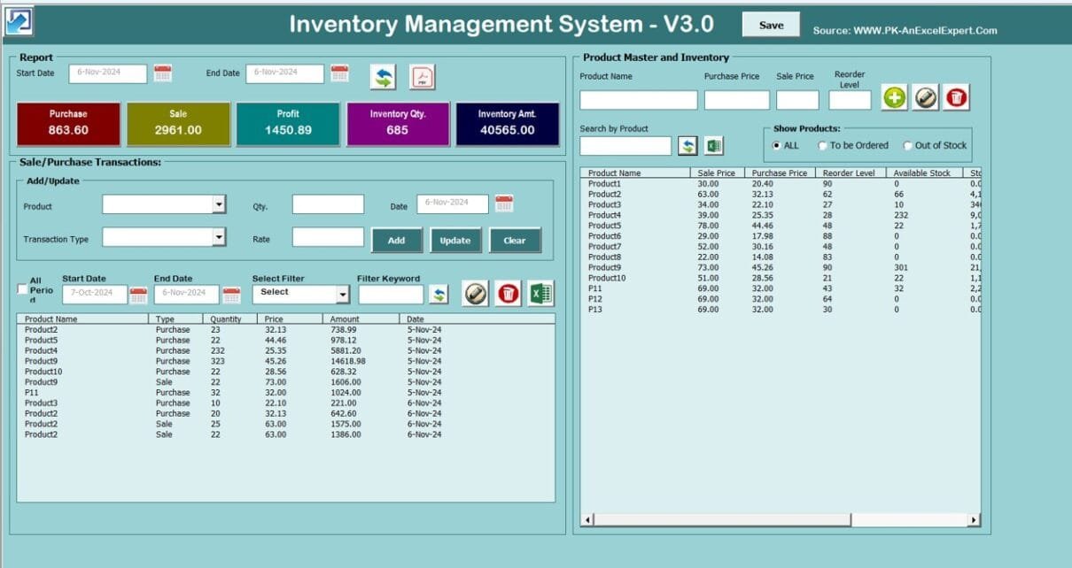 Excel Inventory Control Software Design An Inventory Management System