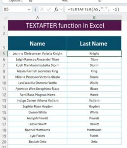 TEXTAFTER function in Excel with Examples - PK: An Excel Expert