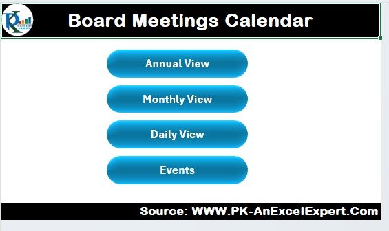 Board Meetings Calendar