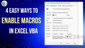 Enable Macros in Excel VBA