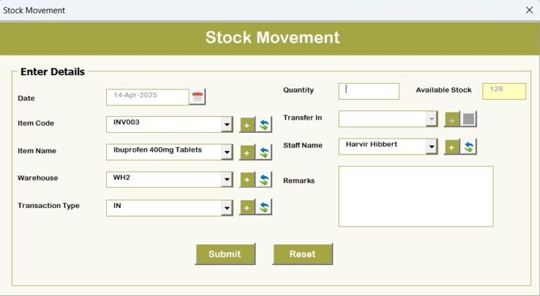Advanced Inventory Management System V1.0 - PK: An Excel Expert