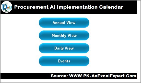 Procurement AI Implementation Calendar