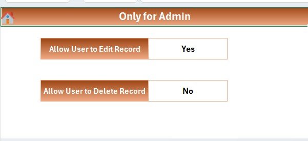 Settings Sheet