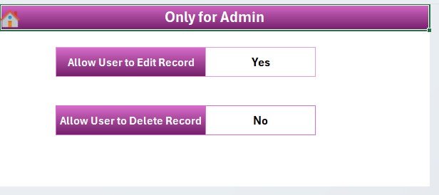 Settings Sheet