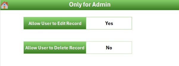 Settings Sheet