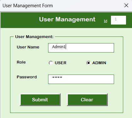 User Management Panel