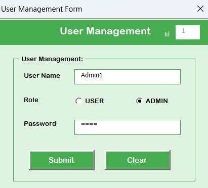 User Management Panel