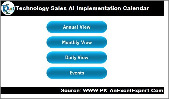 Technology Sales AI Implementation Calendar