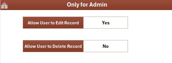 Settings Sheet