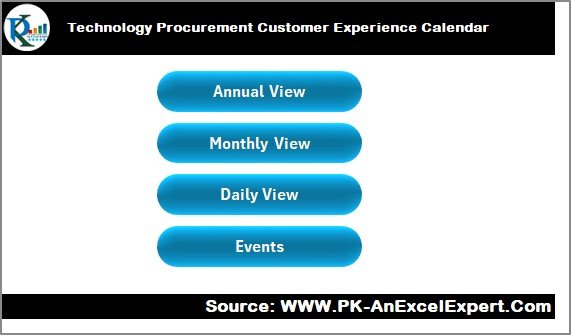 Technology Procurement Customer Experience Calendar 