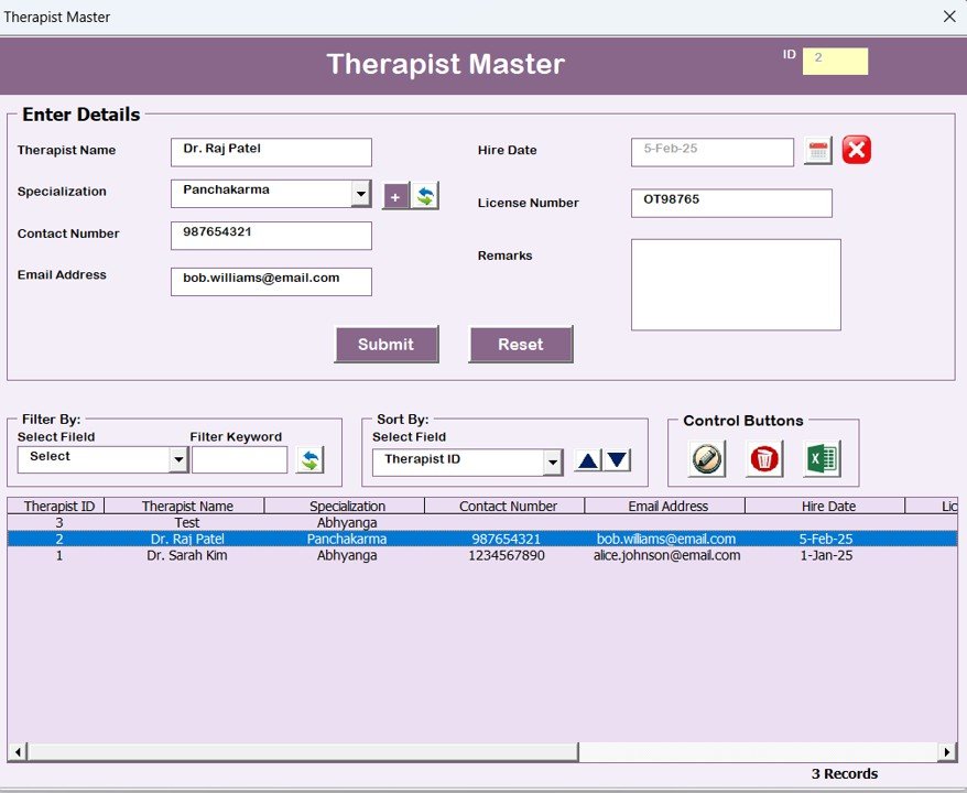 Therapist Master