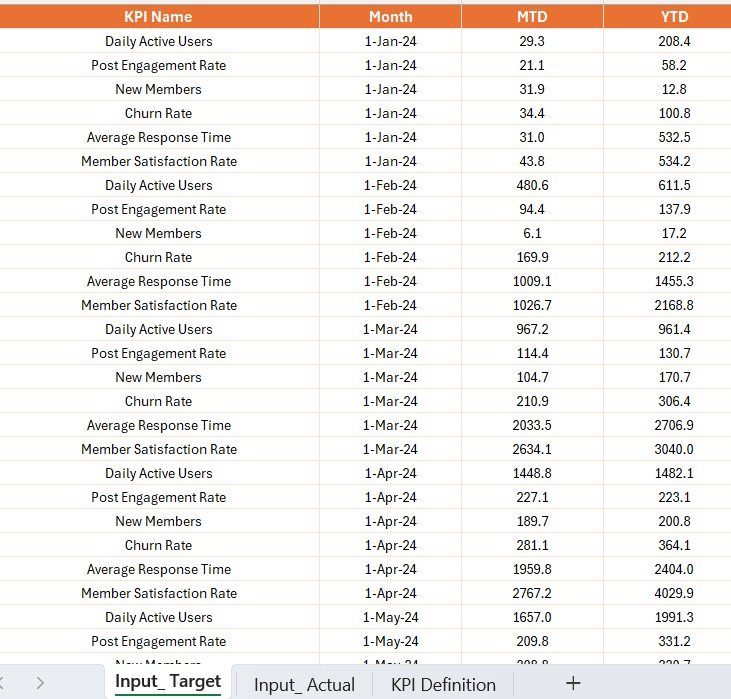 Input_Actual Sheet