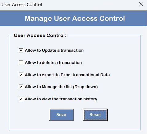 Manage User Access Control