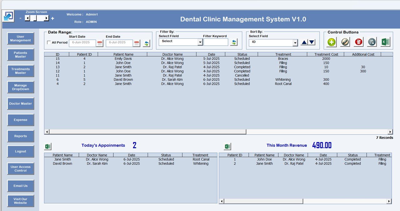 Dental Clinic Management System