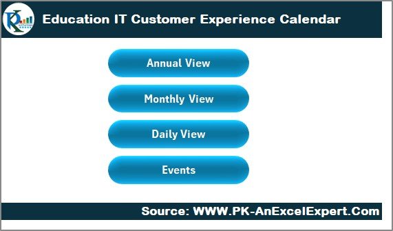 Education IT Customer Experience Calendar