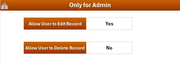 Settings Sheet