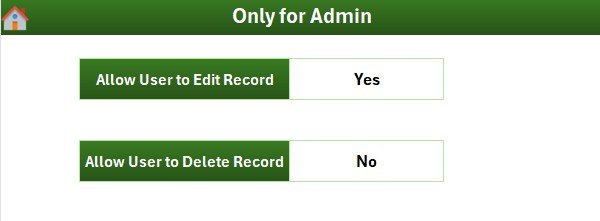 Settings Sheet