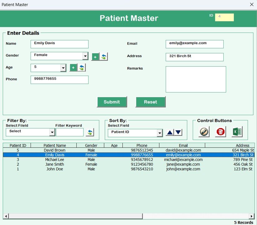 Patient Master Form