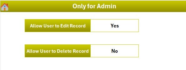 Settings Sheet