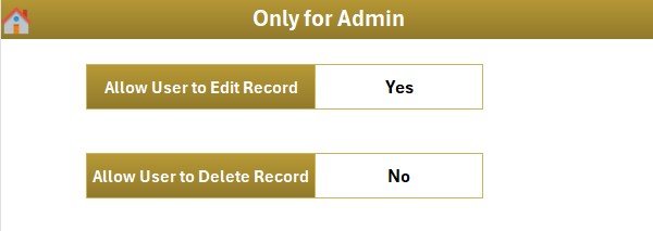 Settings Sheet