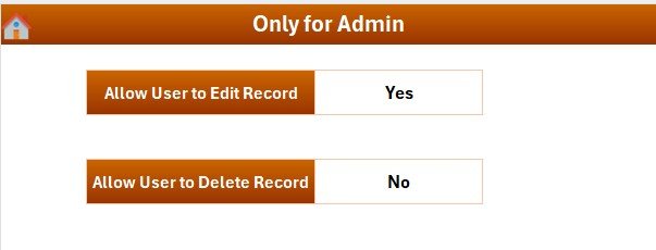 Settings Sheet