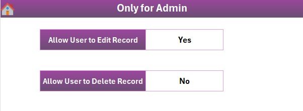 Settings Sheet