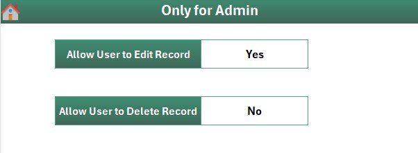 Settings Sheet