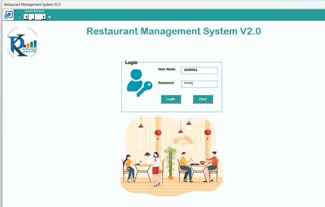 Restaurant Management System V2.0 in Excel VBA