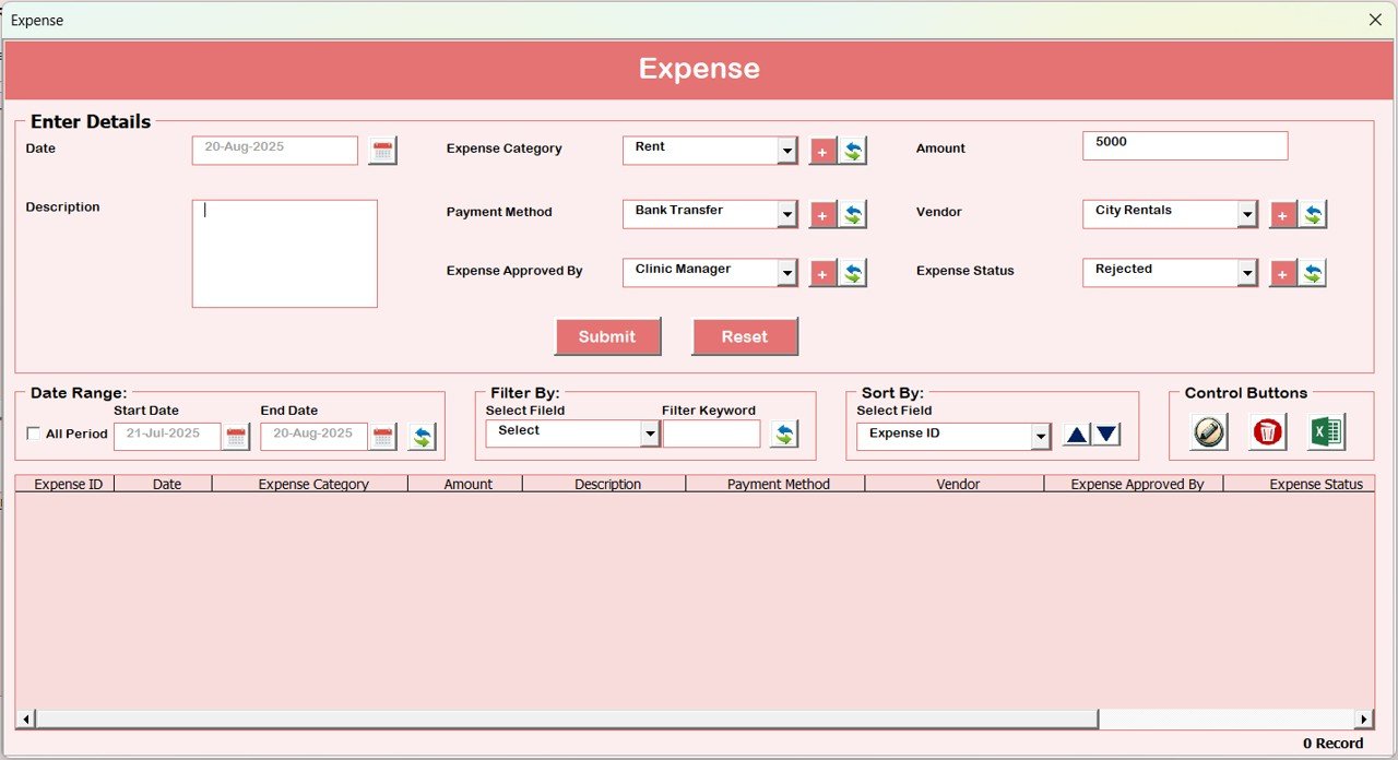 Expenses Module