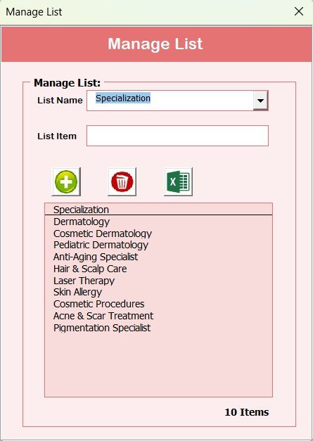 Manage Lists