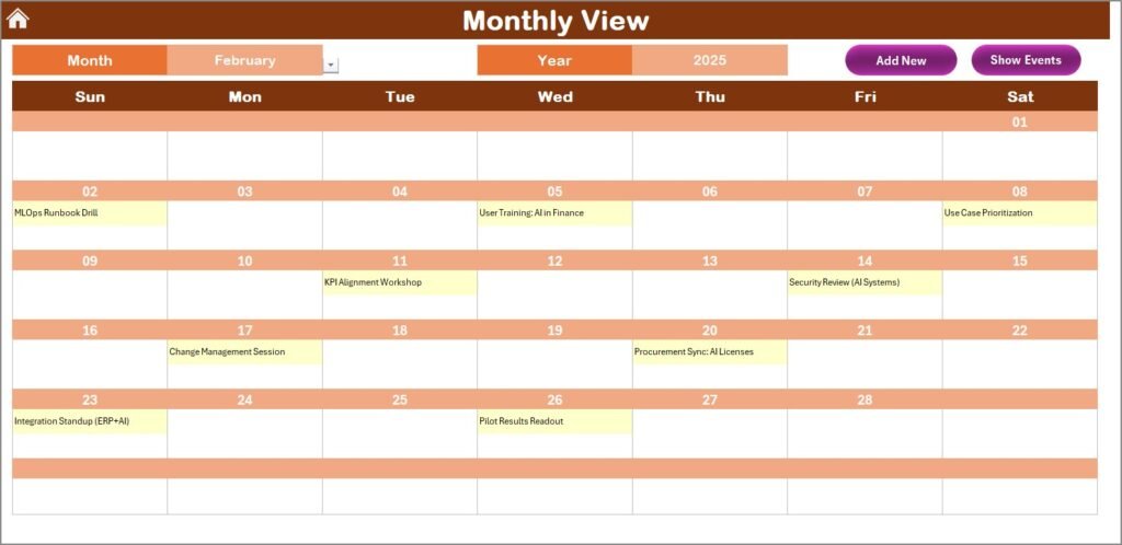 Finance Operations AI Implementation Calendar in Excel - PK: An Excel ...