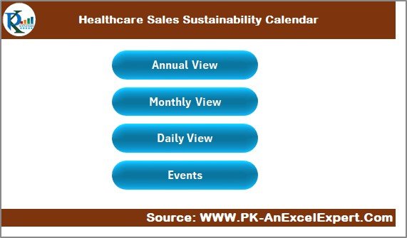 Healthcare Sales Sustainability Calendar