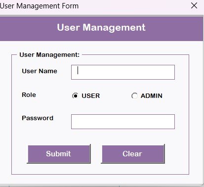 User Management Form