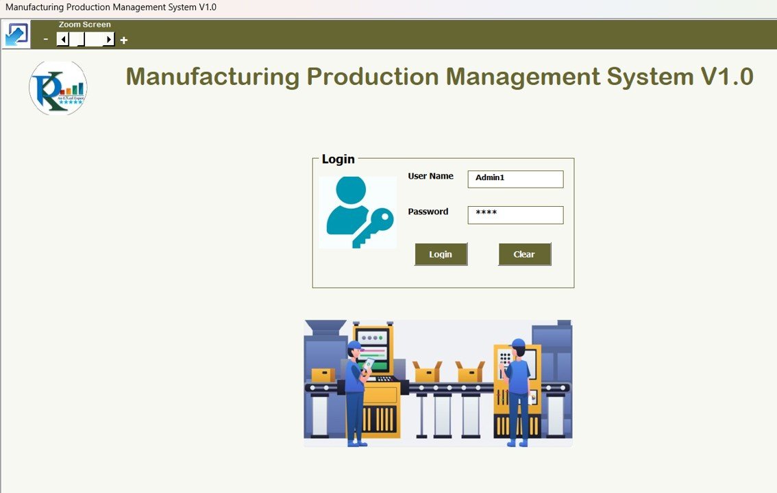 Manufacturing Production Management System V1.0