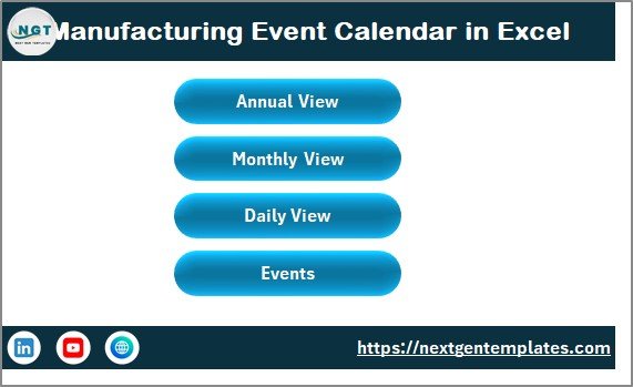 Manufacturing Event Calendar in Excel