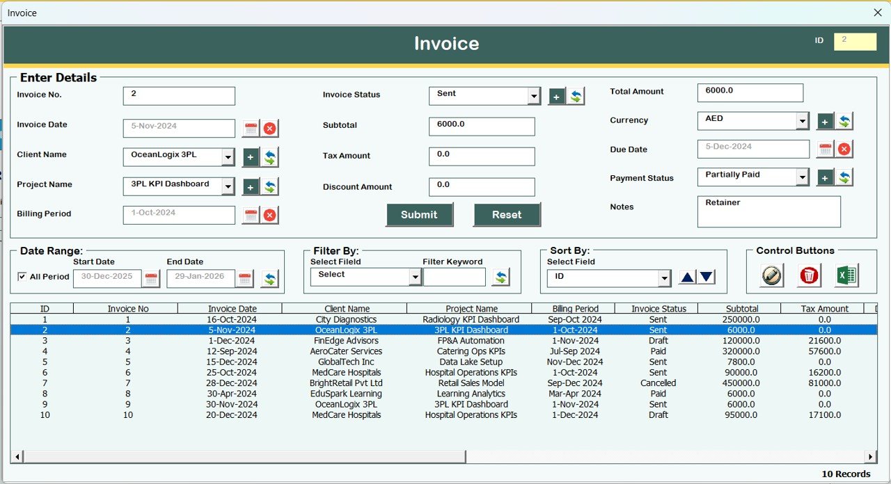 Invoice Management