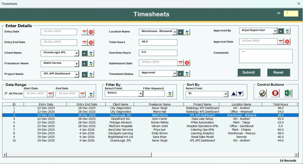 Timesheets