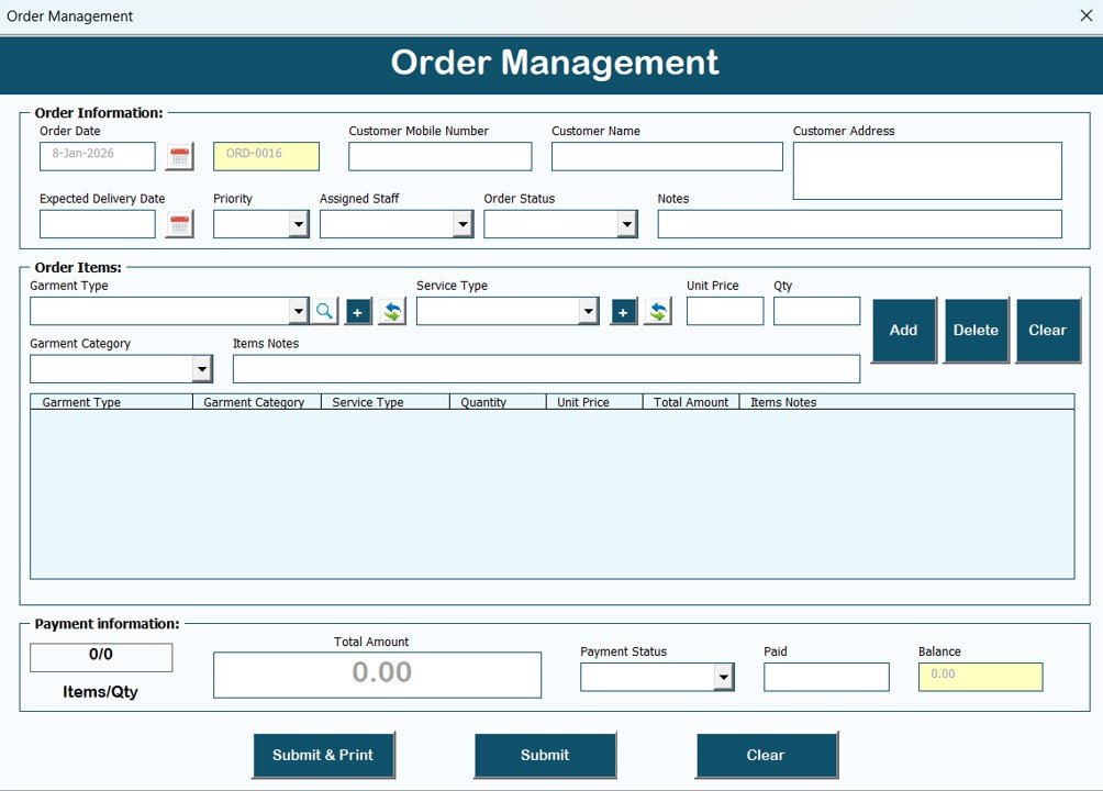 Order Management