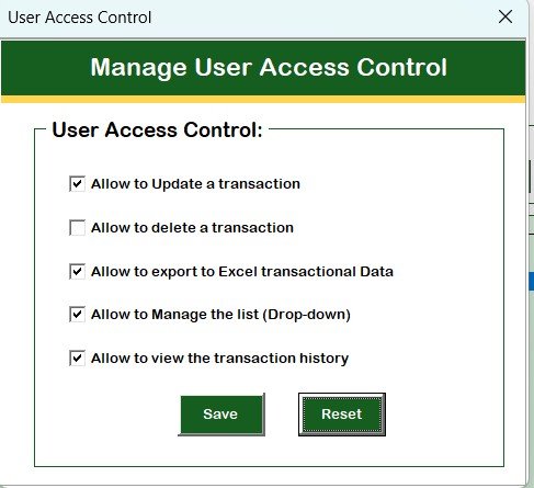 Manage User Access Control
