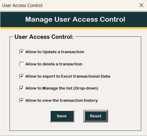 Manage User Access Control