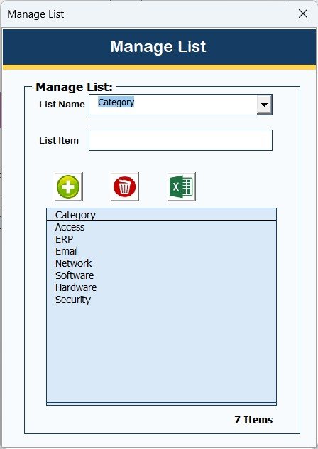 Manage List