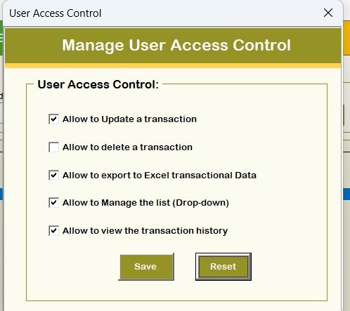User Access Control